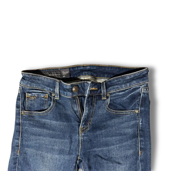 Armani Exchange Womens Skinny Fit Denim Jeans Size 26 XXS Dark Wash Stretch - Picture 4 of 7
